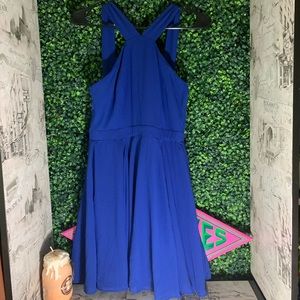 Lulus Forevermore royal blue skater dress